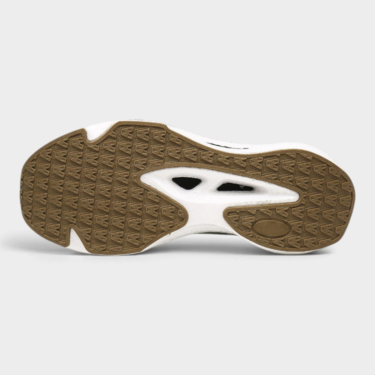 FLAM Men's Cushioned Running Trainers – Cream/Sage