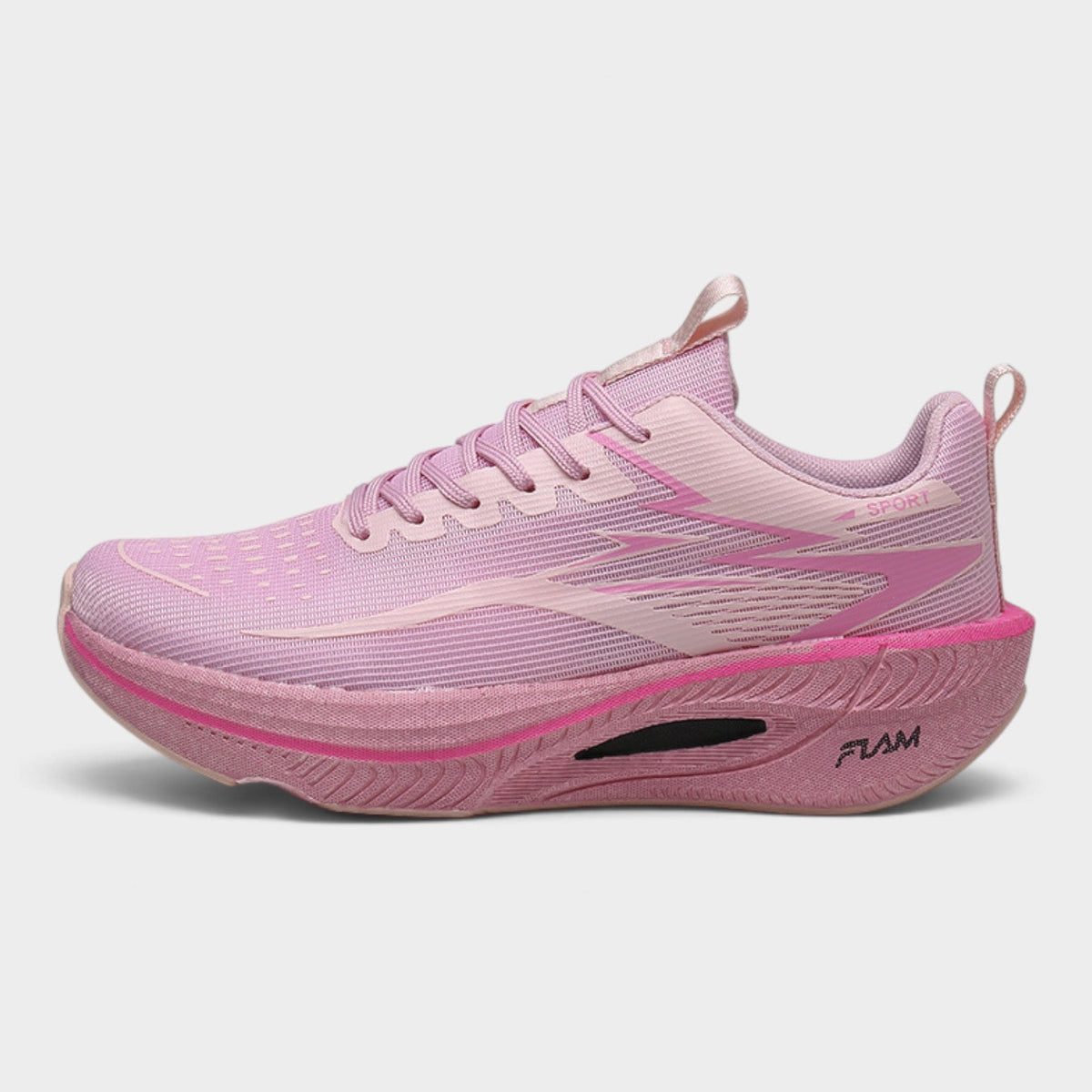 FLAM Women's Cushioned Running Trainers – Blush Pink
