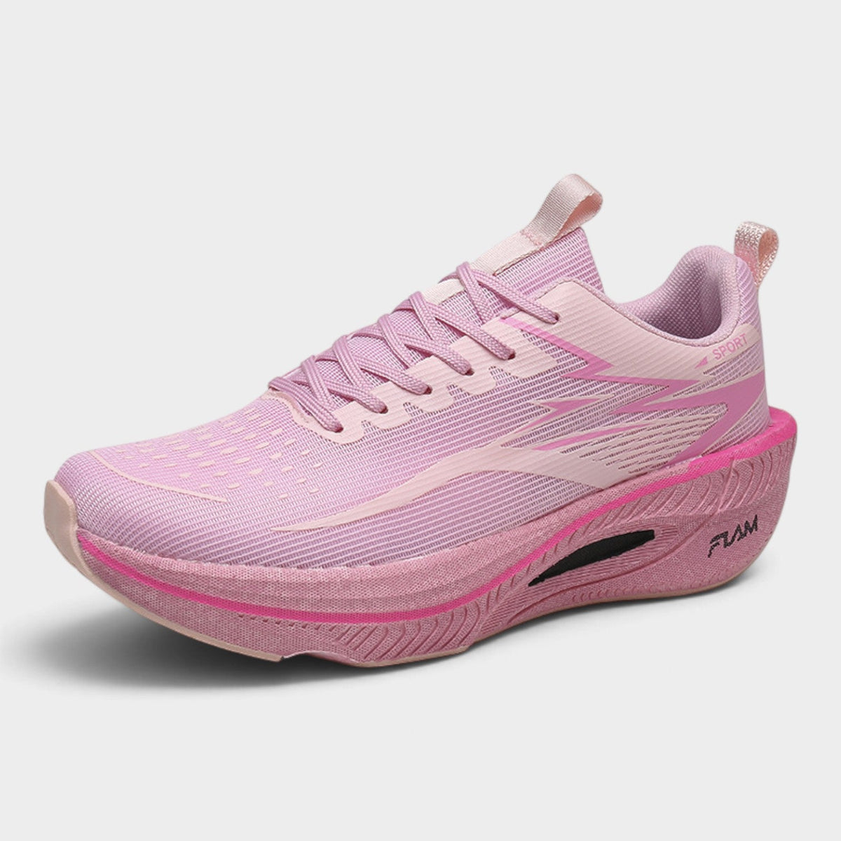 FLAM Women's Cushioned Running Trainers – Blush Pink